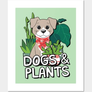 Dogs & Plants Posters and Art